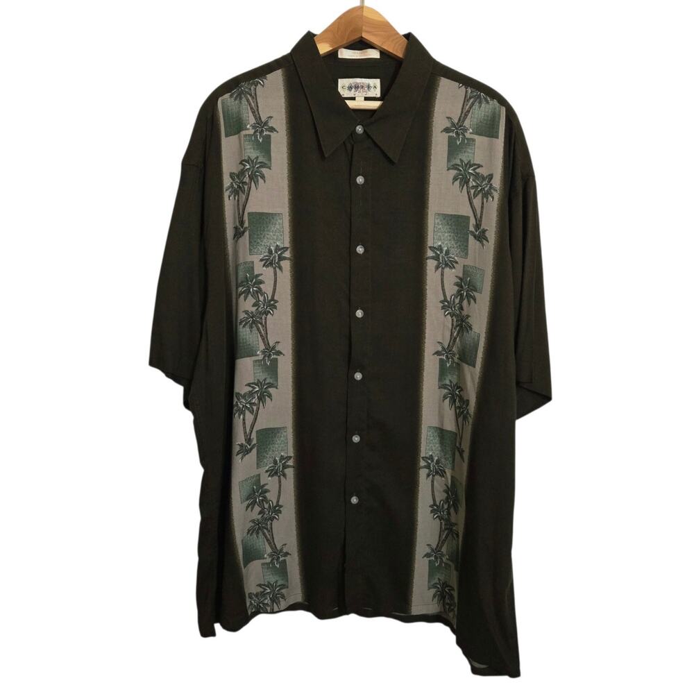 Campia Moda 100% Rayon Retro Sopranoscore Hawaiian Havana Cuba Shirt XXL